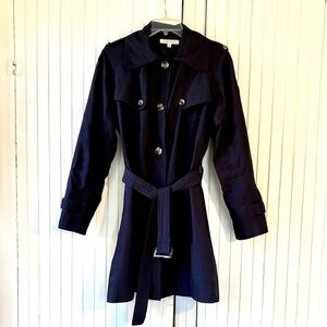 TravelSmith Classic Black 2-in-1 Trench Coat